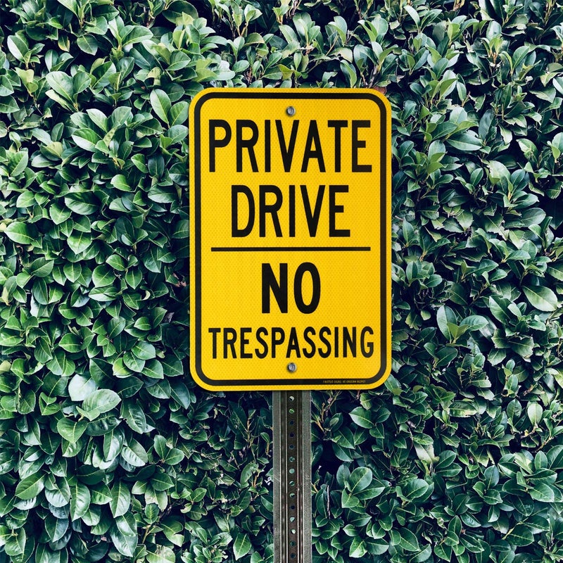 Faittoo 2 Pack Private Drive Sign, 18 x 12 Inches Engineer Grade Reflective Sheeting Rust Free Aluminum, Weather Resistant, Waterproof, Durable Ink, Easy to Mount,Outdoor Use - Image 5